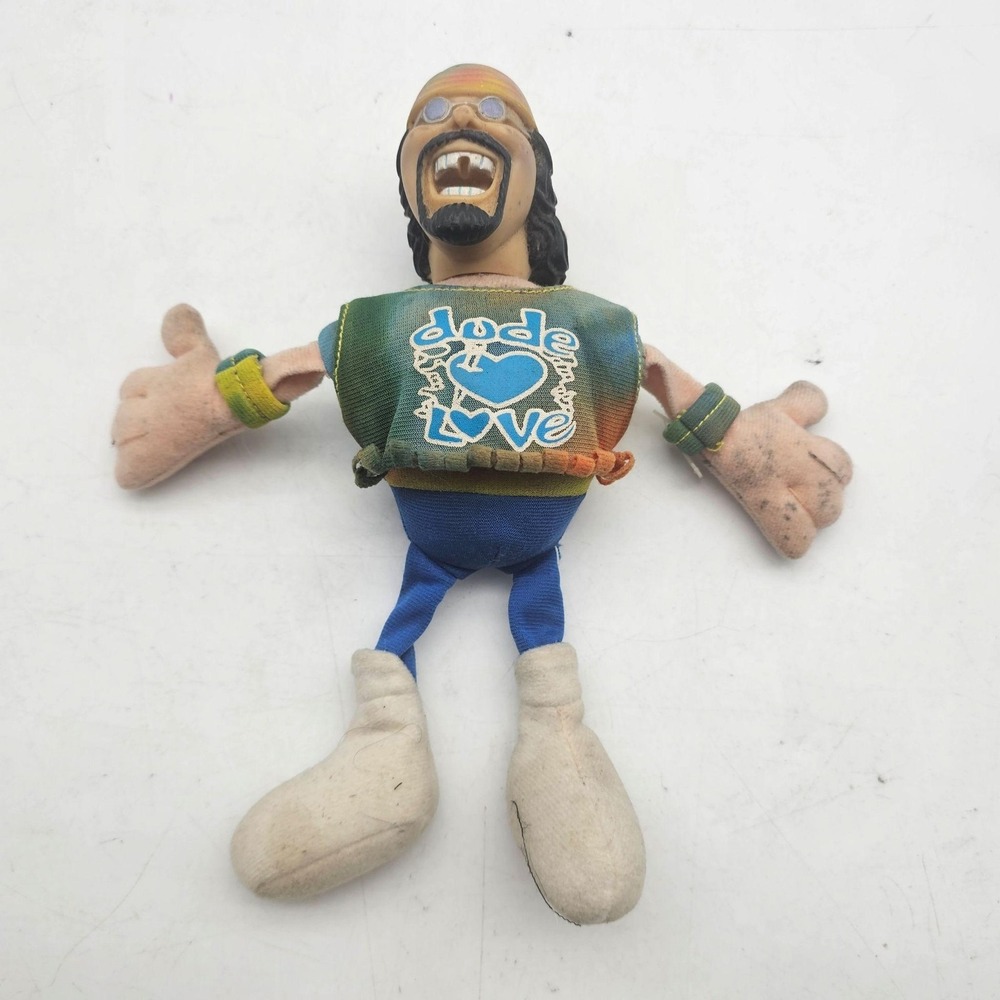 JAKKS Pacific WWE Dude Love Mick Foley Action Figure 8" Multicolor Fabric Toy